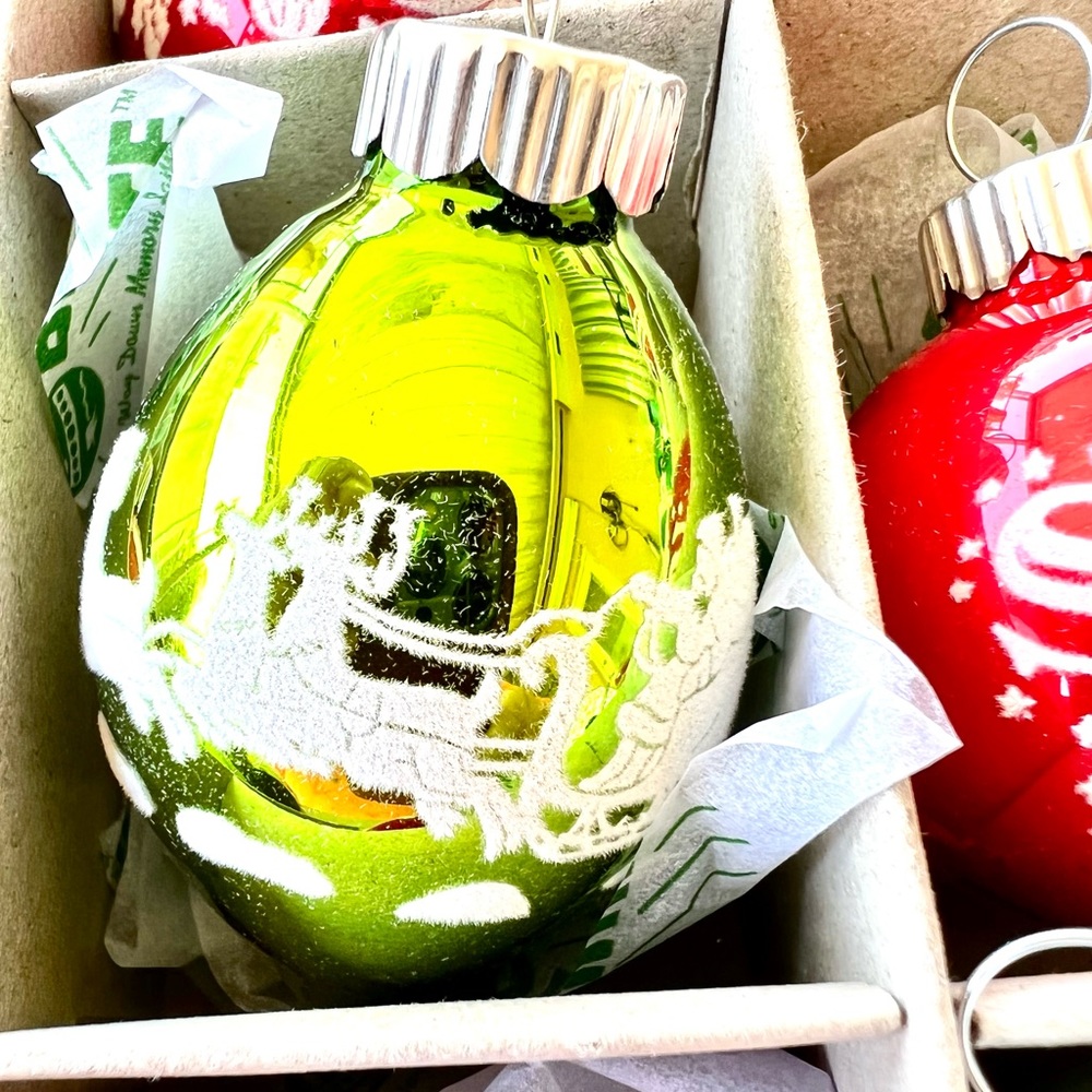 12 Radko Xmas Holiday Splendor Signature Flocked Tulips & Ball Ornaments - Picture 11 of 16
